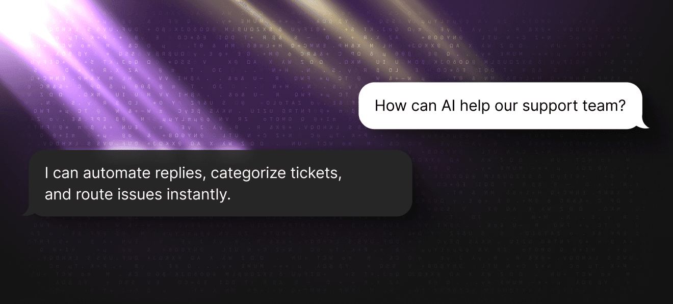 Conversational AI chat interface